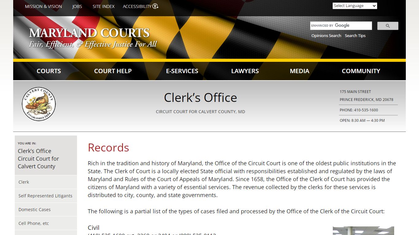 Records | Maryland Courts