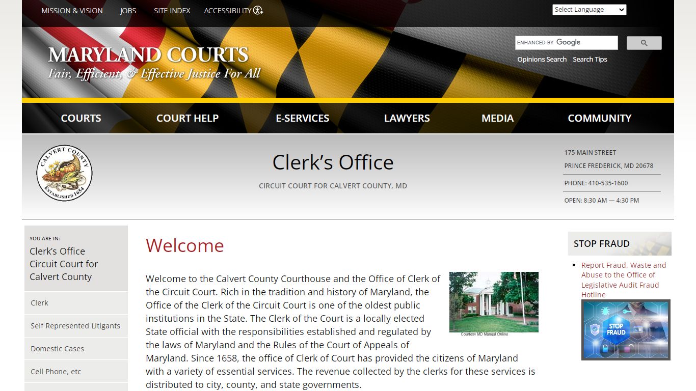 Welcome | Maryland Courts